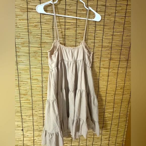 Pink Lily Other - Pink Lily Beige Tiered Kids Dress